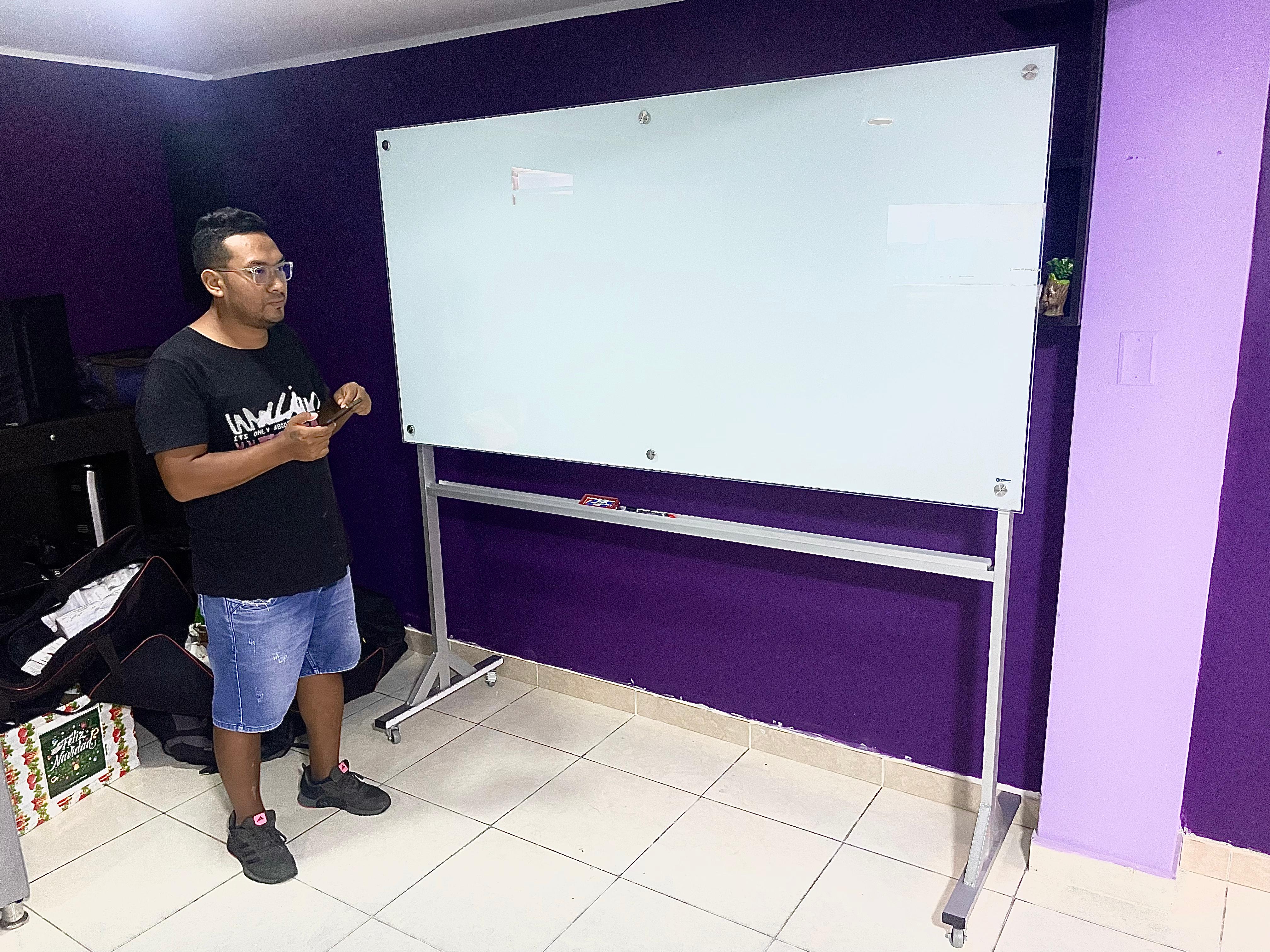 Pizarra de Vidrio Móvil